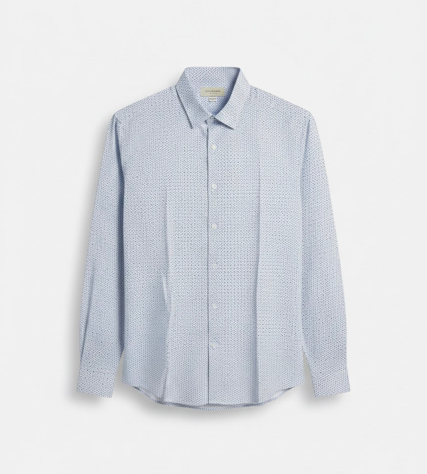 Camicia Blue Geometric