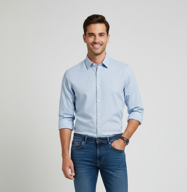 Camicia Pure Azzurra