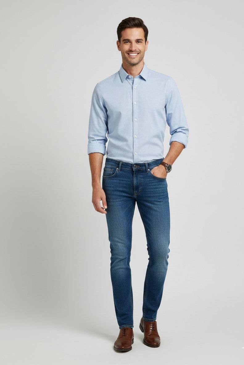 Camicia Pure Azzurra