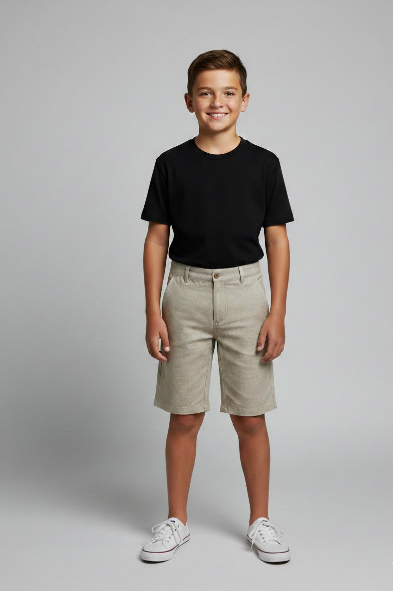 Bermuda Chino in Twill Leggero Nocciola