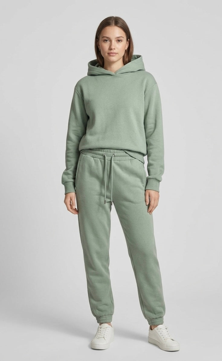 Pantalone Berlino Con Polsino Verde Salvia