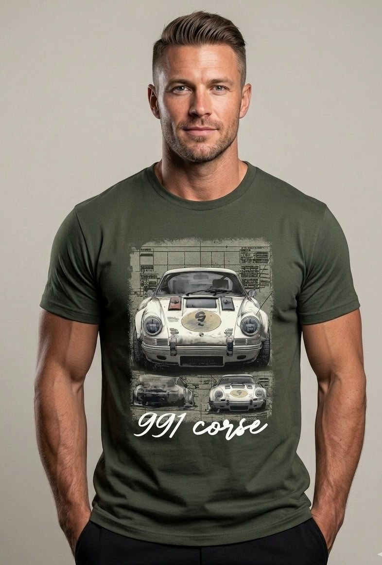 T-shirt 911 Corse Verde Bosco