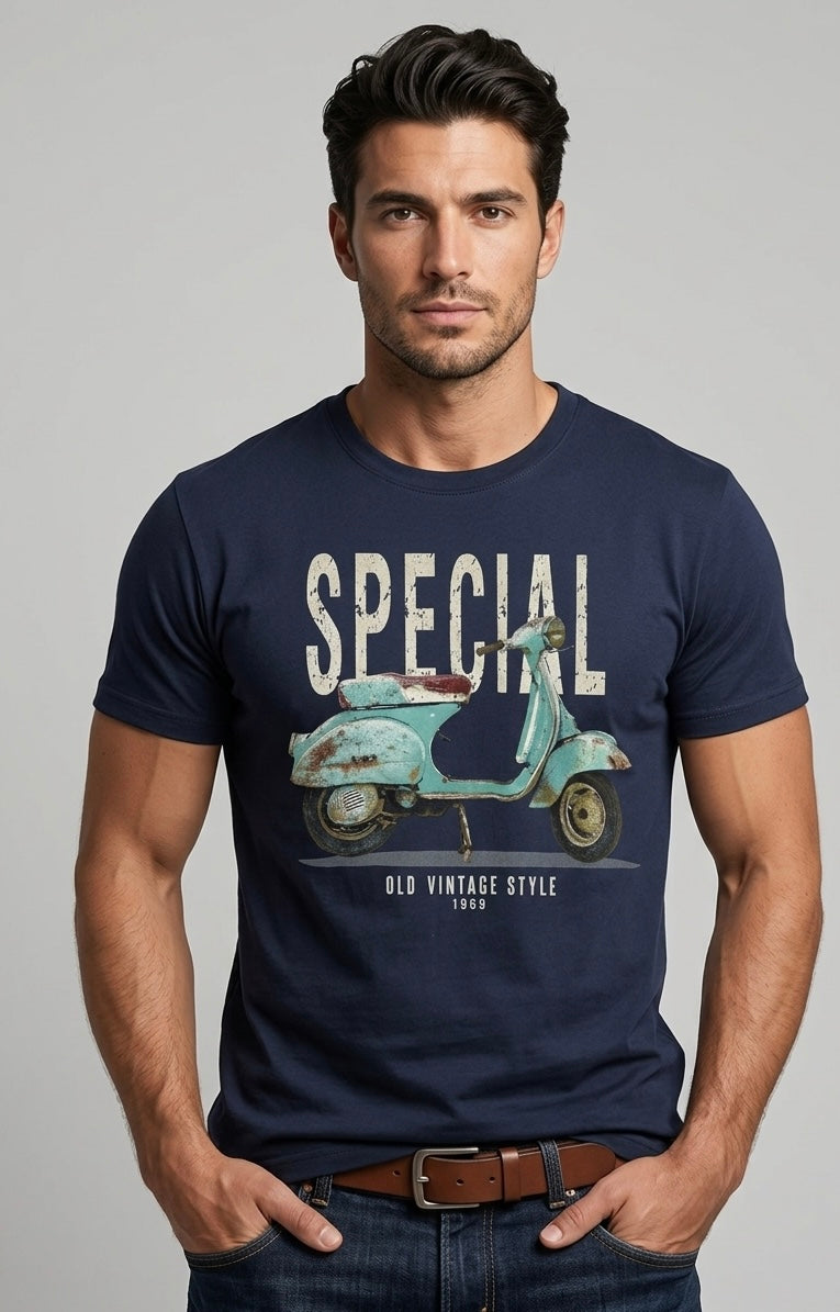 T-shirt Vespa Special Blu