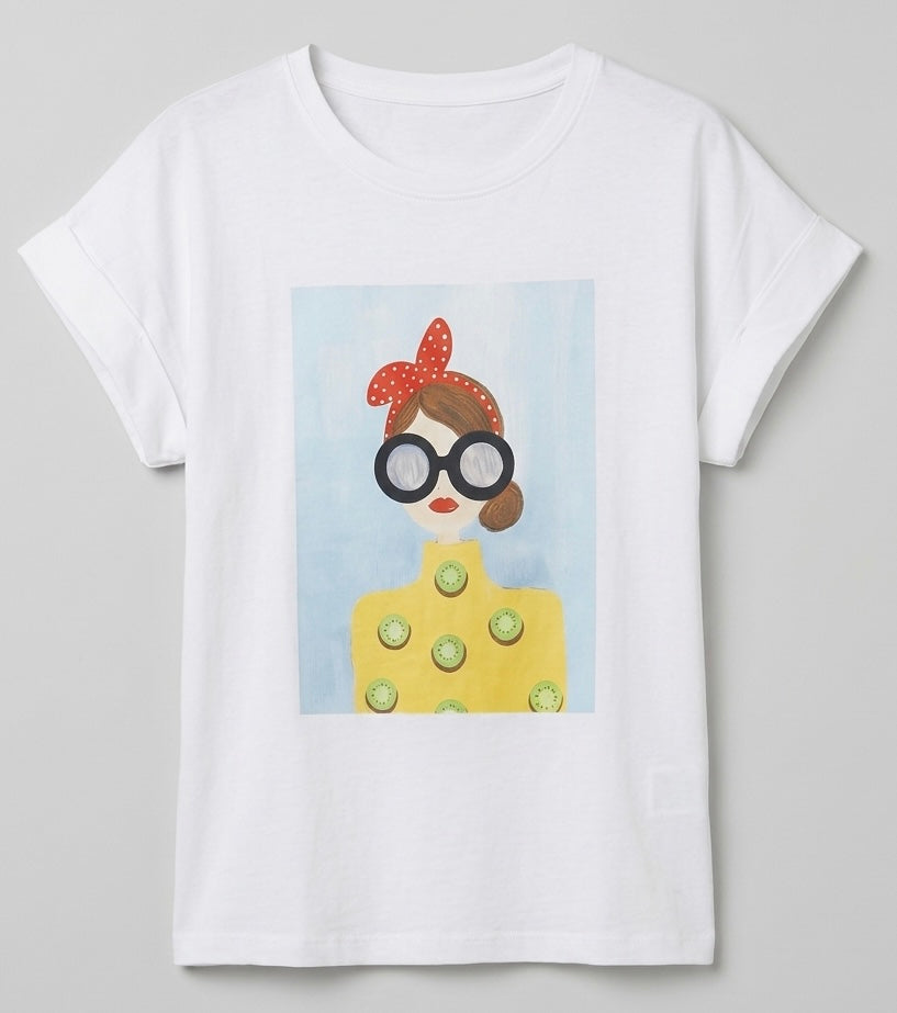 T-shirt Retro Kiwi Summer Vibes Pop boxy fit