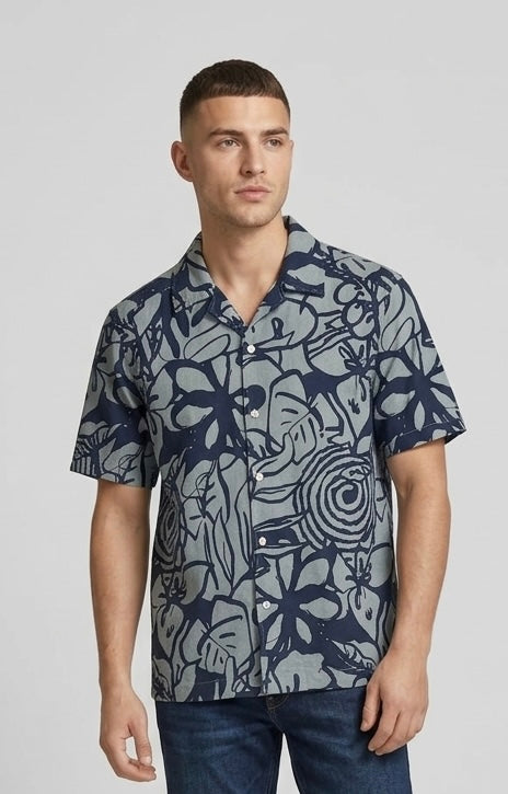 Camicia a Maniche Corte Caiden Fiori