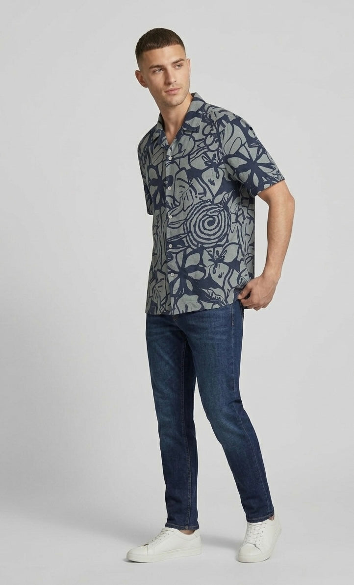 Camicia a Maniche Corte Caiden Fiori