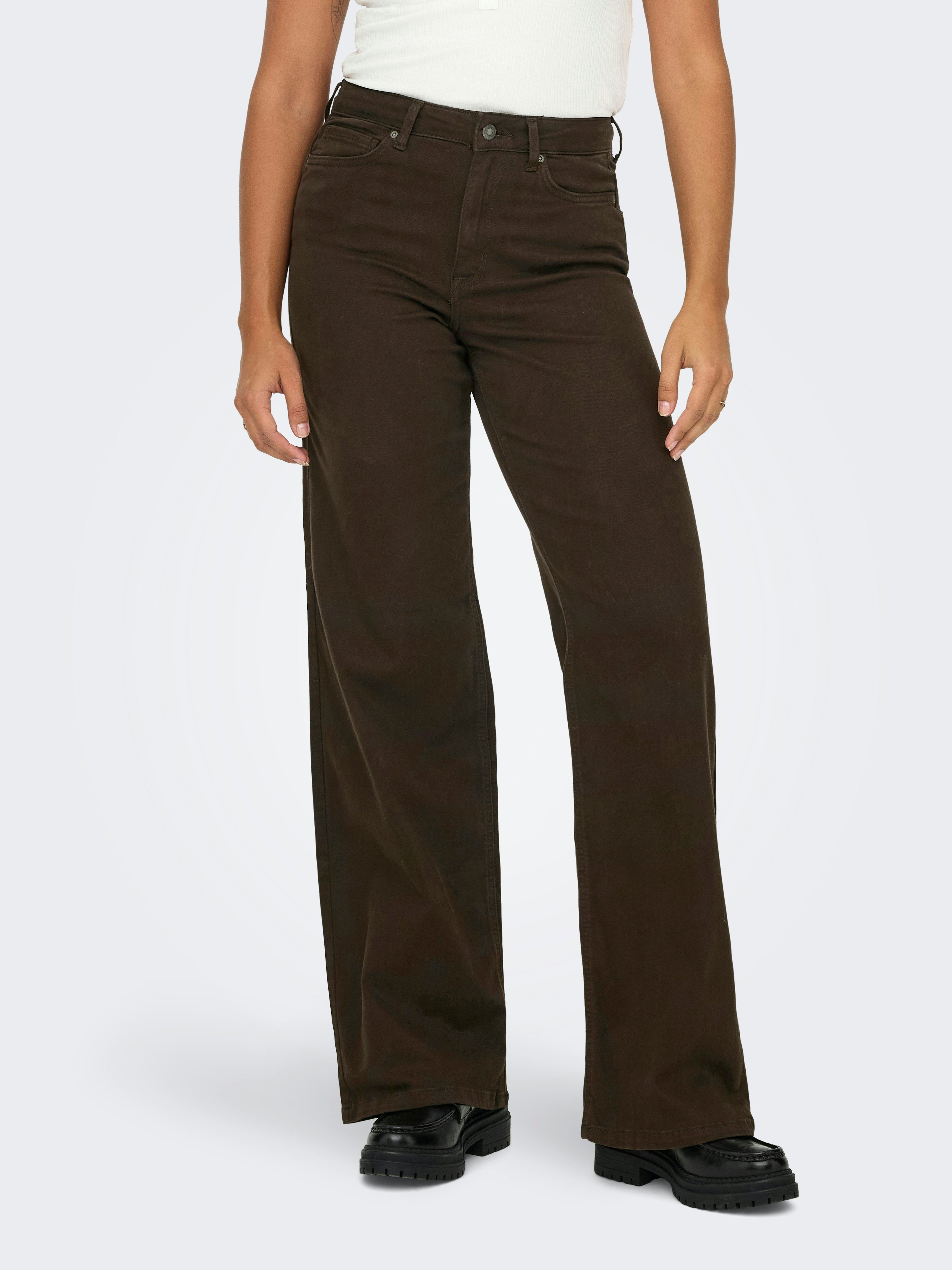 Jeans Wide Madison Marrone