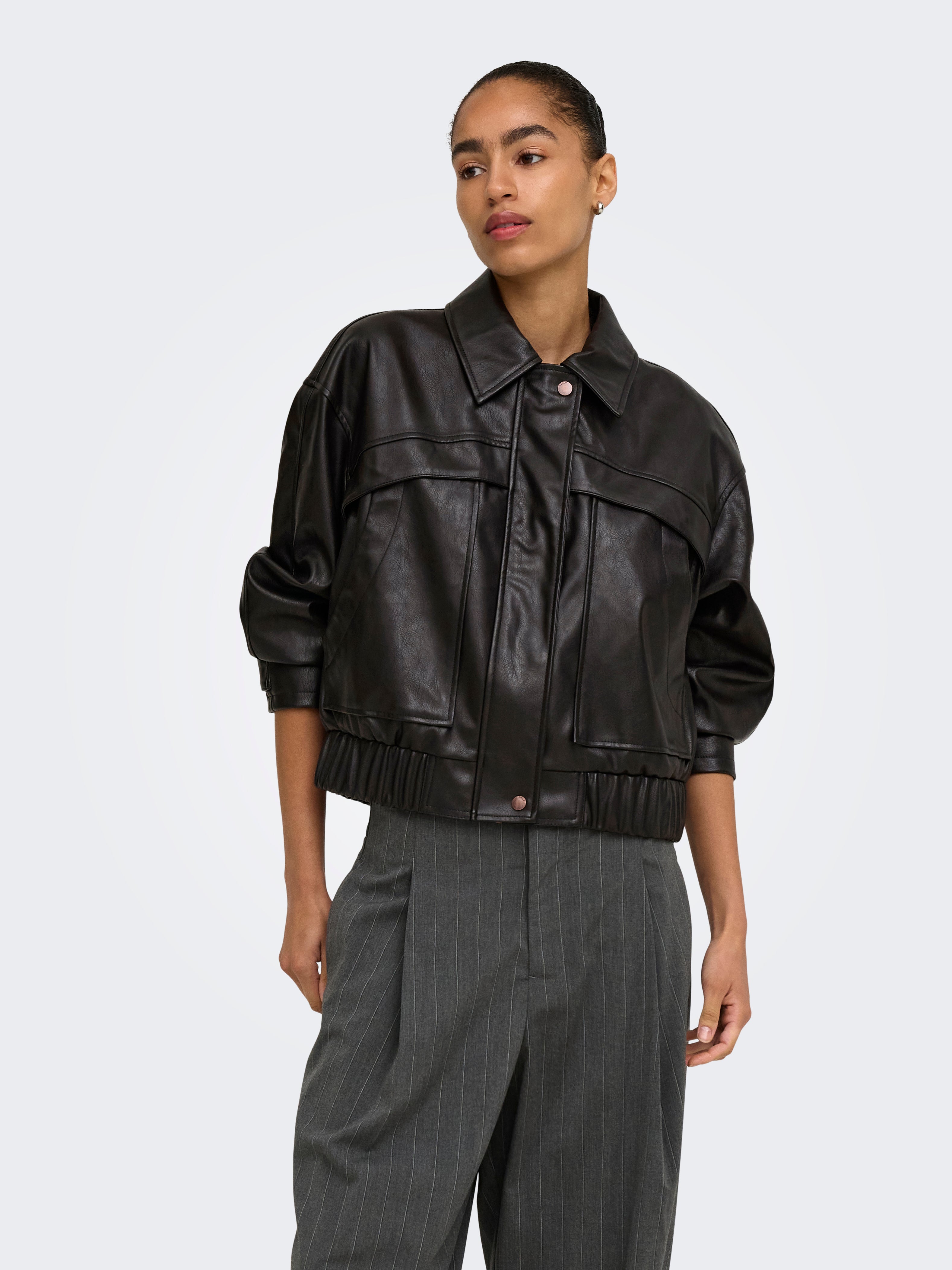 Giacca Melle Eco-Pelle Chocolate Torte Bomber