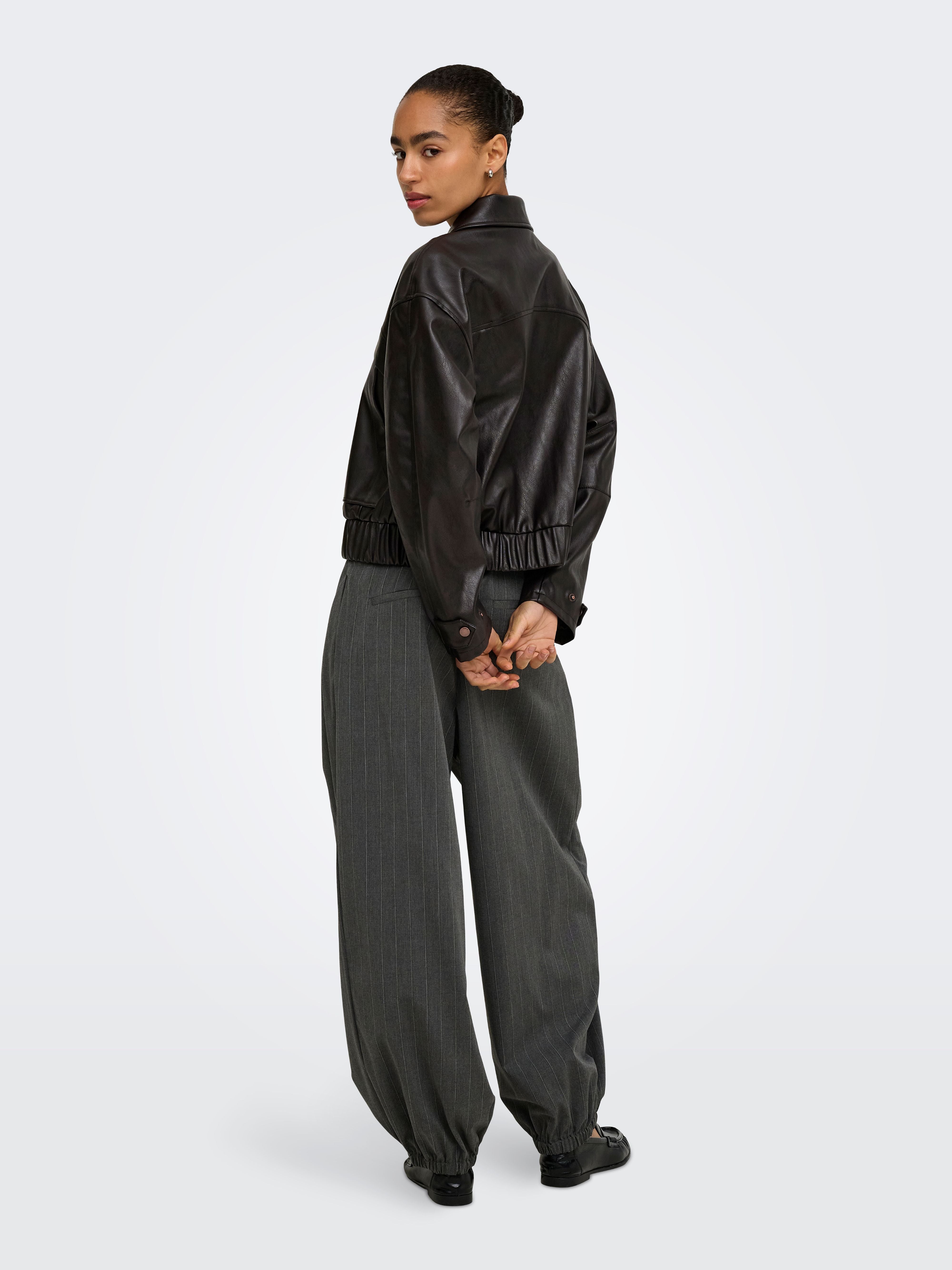 Giacca Melle Eco-Pelle Chocolate Torte Bomber