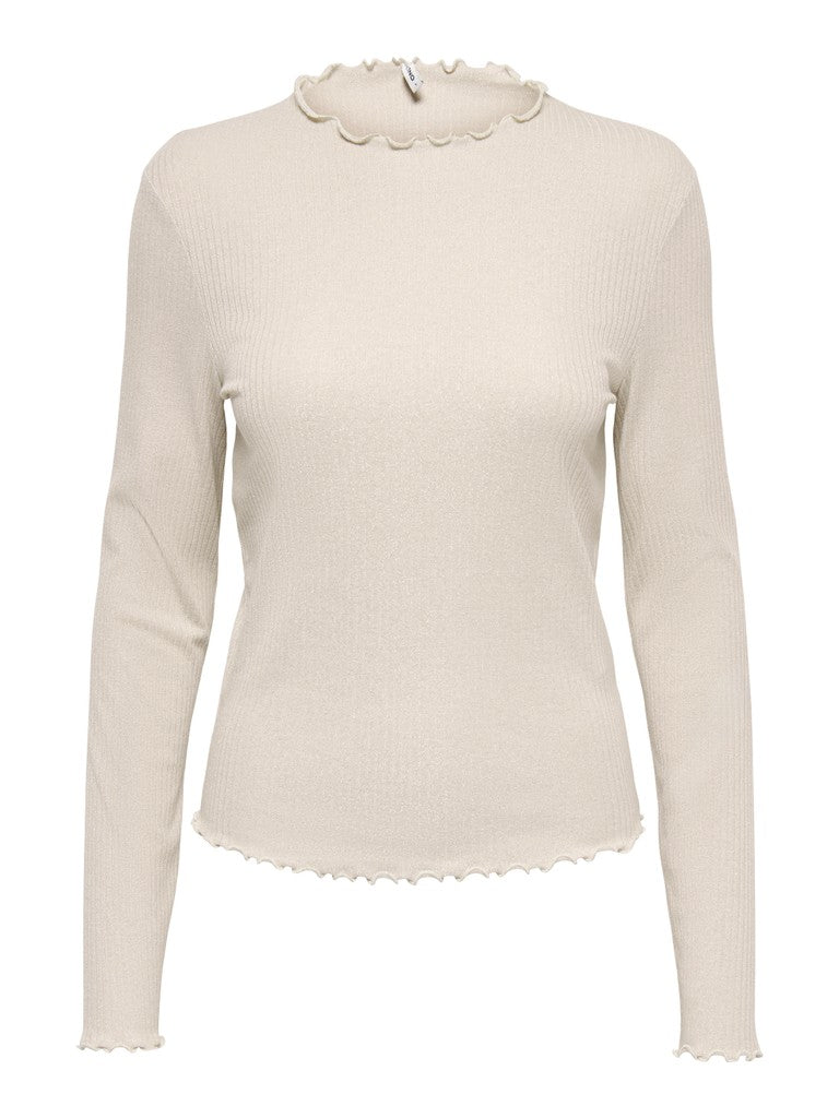 Maglia A Maniche Lunghe Lurex Only Emma miele
