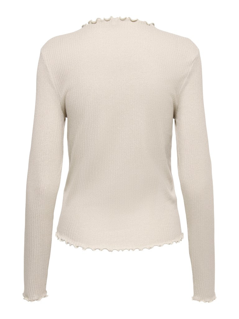 Maglia A Maniche Lunghe Lurex Only Emma miele