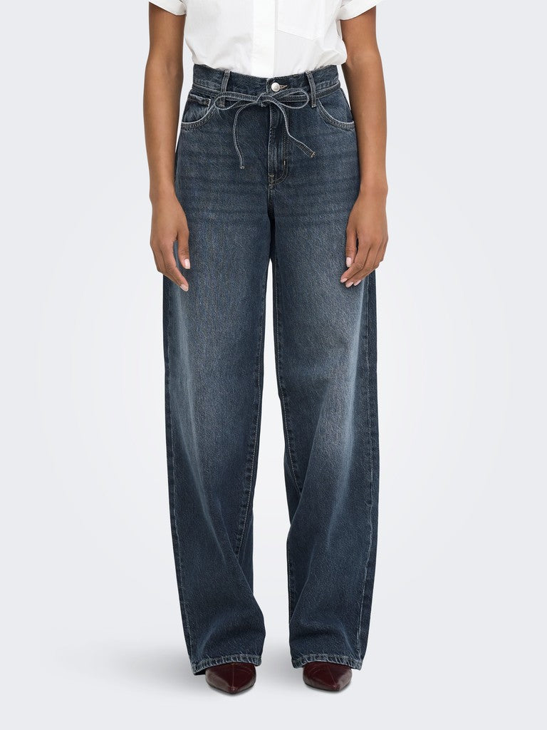 Jeans Only Balloon Fit Gianna Con Cintura In Denim