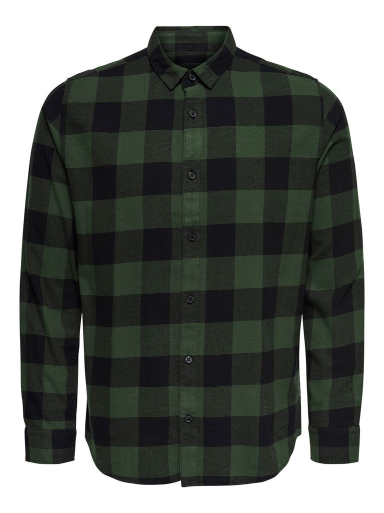 Camicia Gudmund in Cotone Biologico a Quadri
