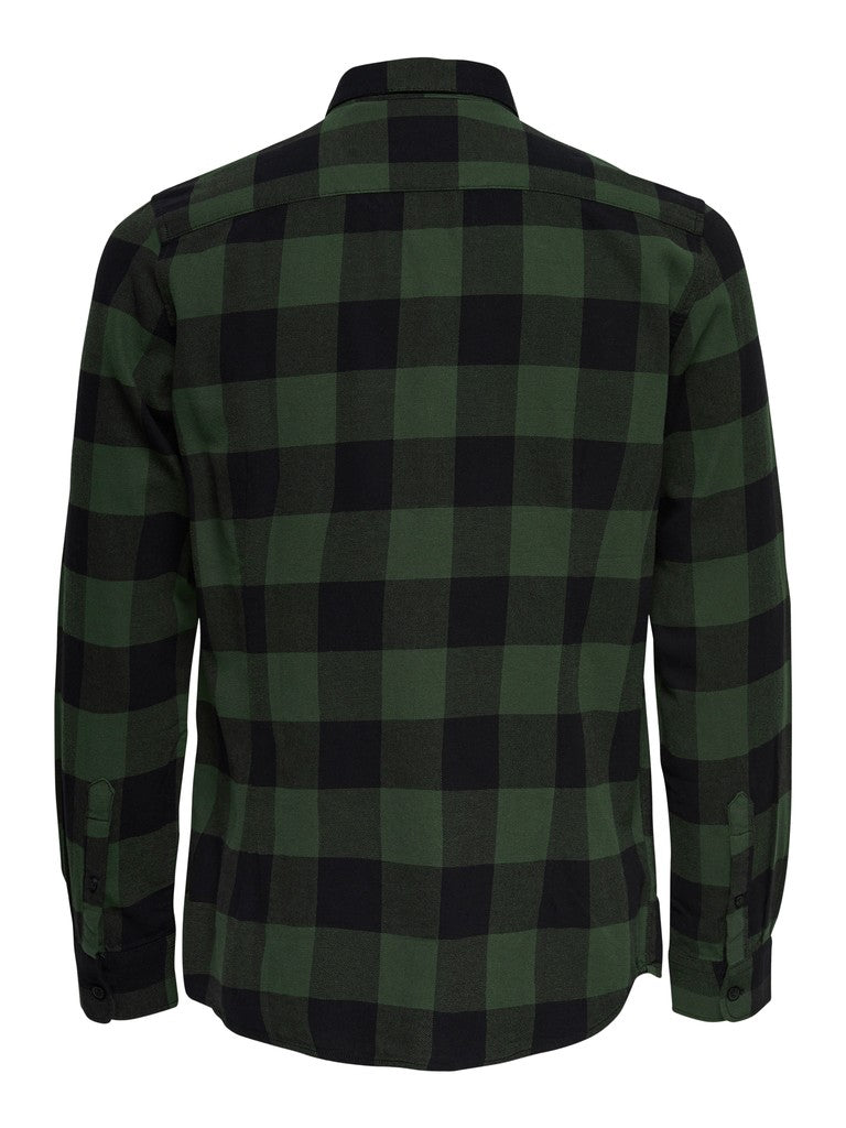 Camicia Gudmund in Cotone Biologico a Quadri