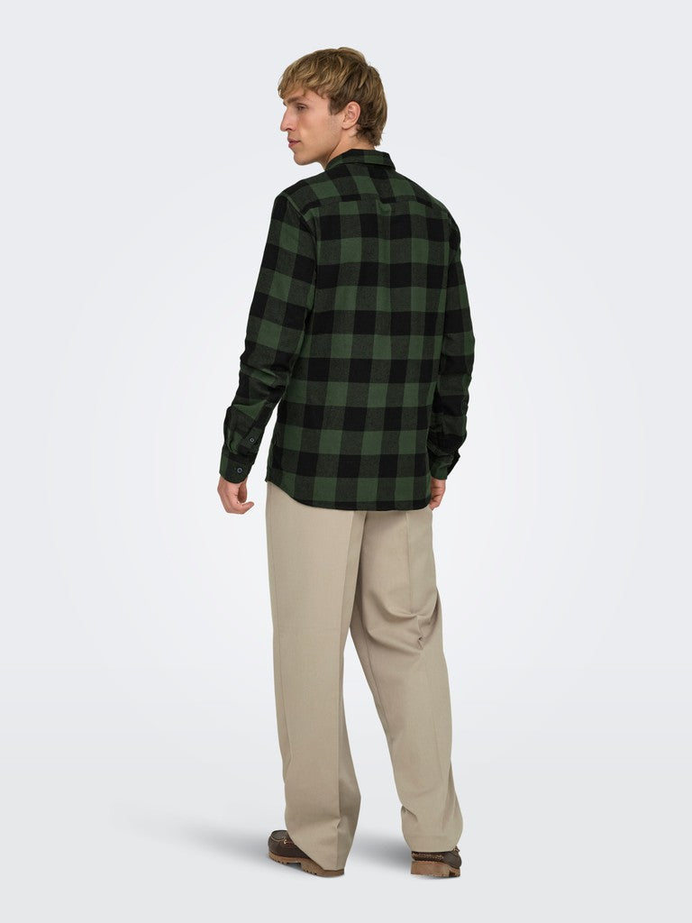 Camicia Gudmund in Cotone Biologico a Quadri