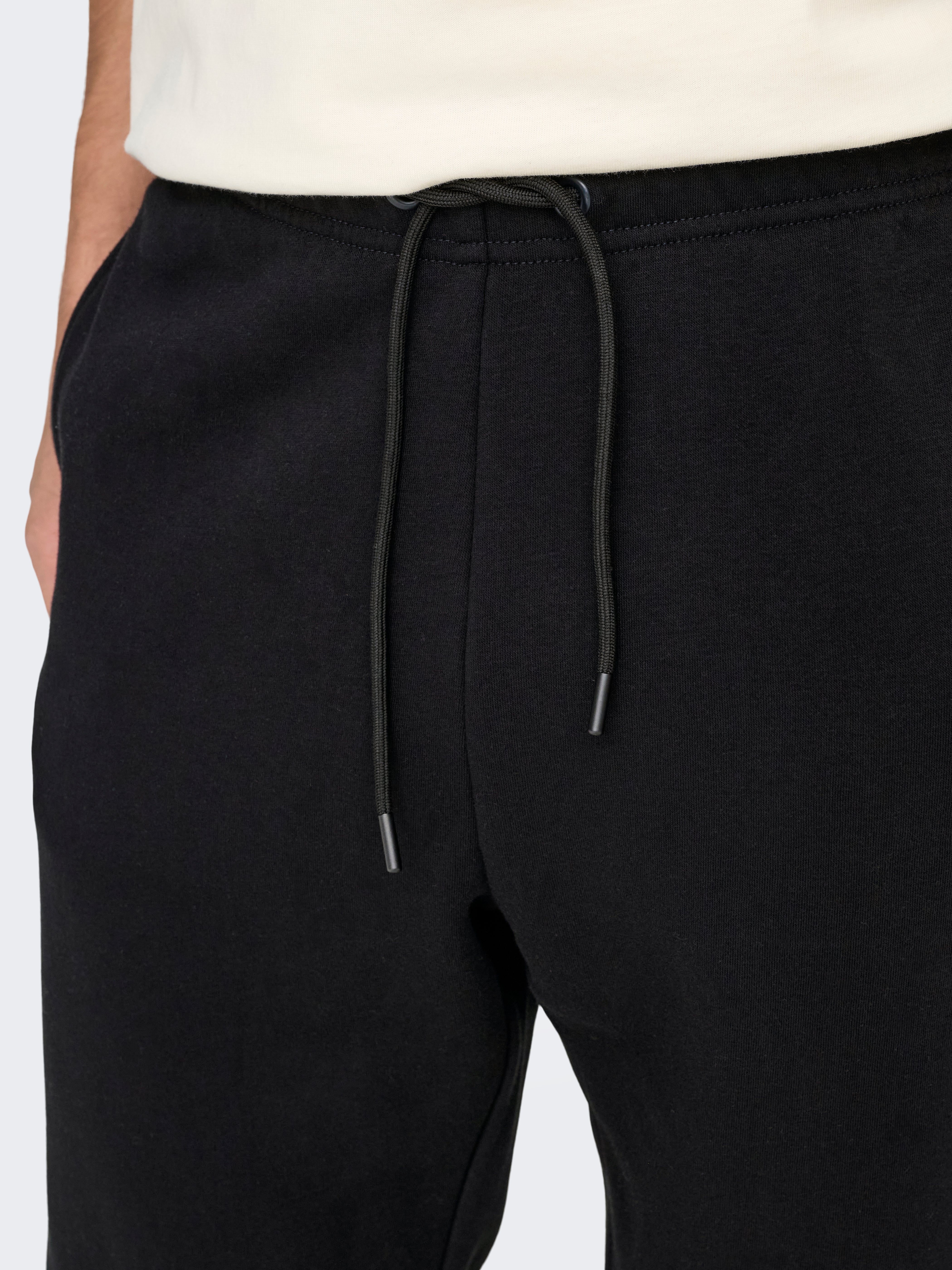 Pantaloni Ceres Felpati Nero Jogger