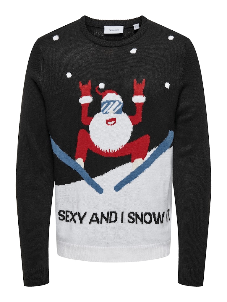 Maglione Natale Only & sons Santa Skiing