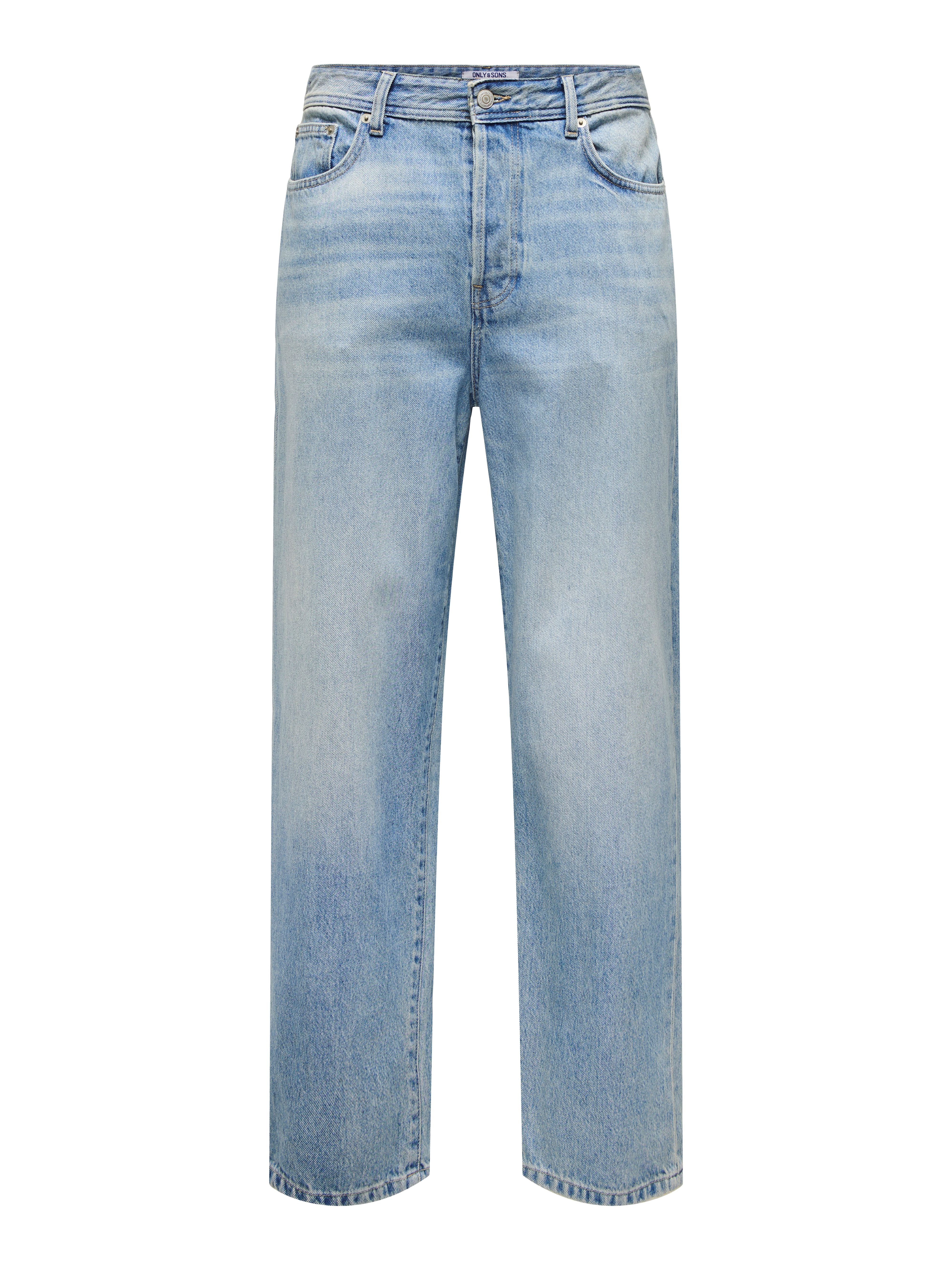 Jeans Fade Loose Light Blue Medium