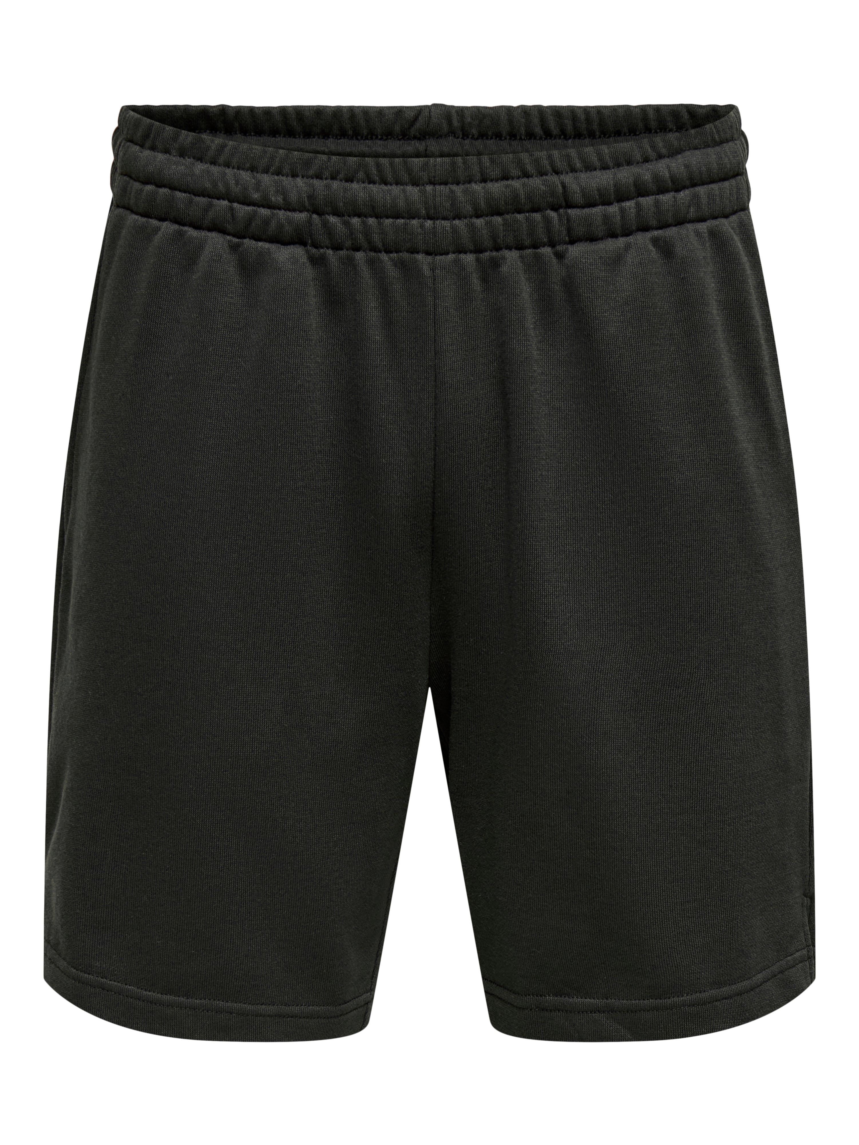 Shorts in Felpa David Nero