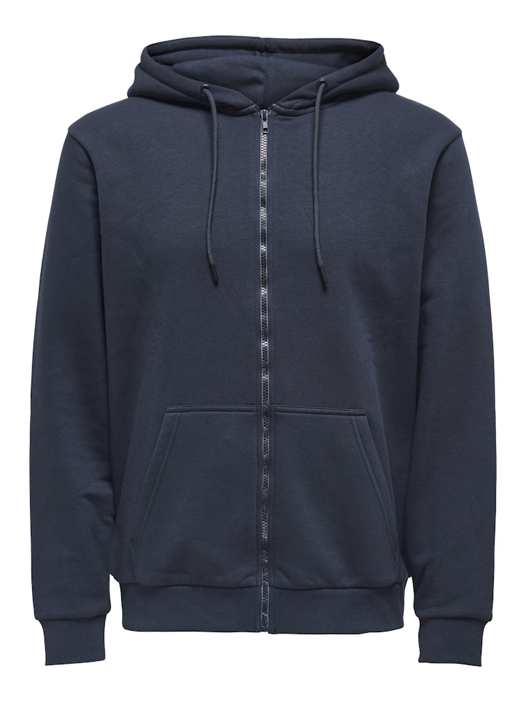 Felpa Only & Sons Basic Blu felpata