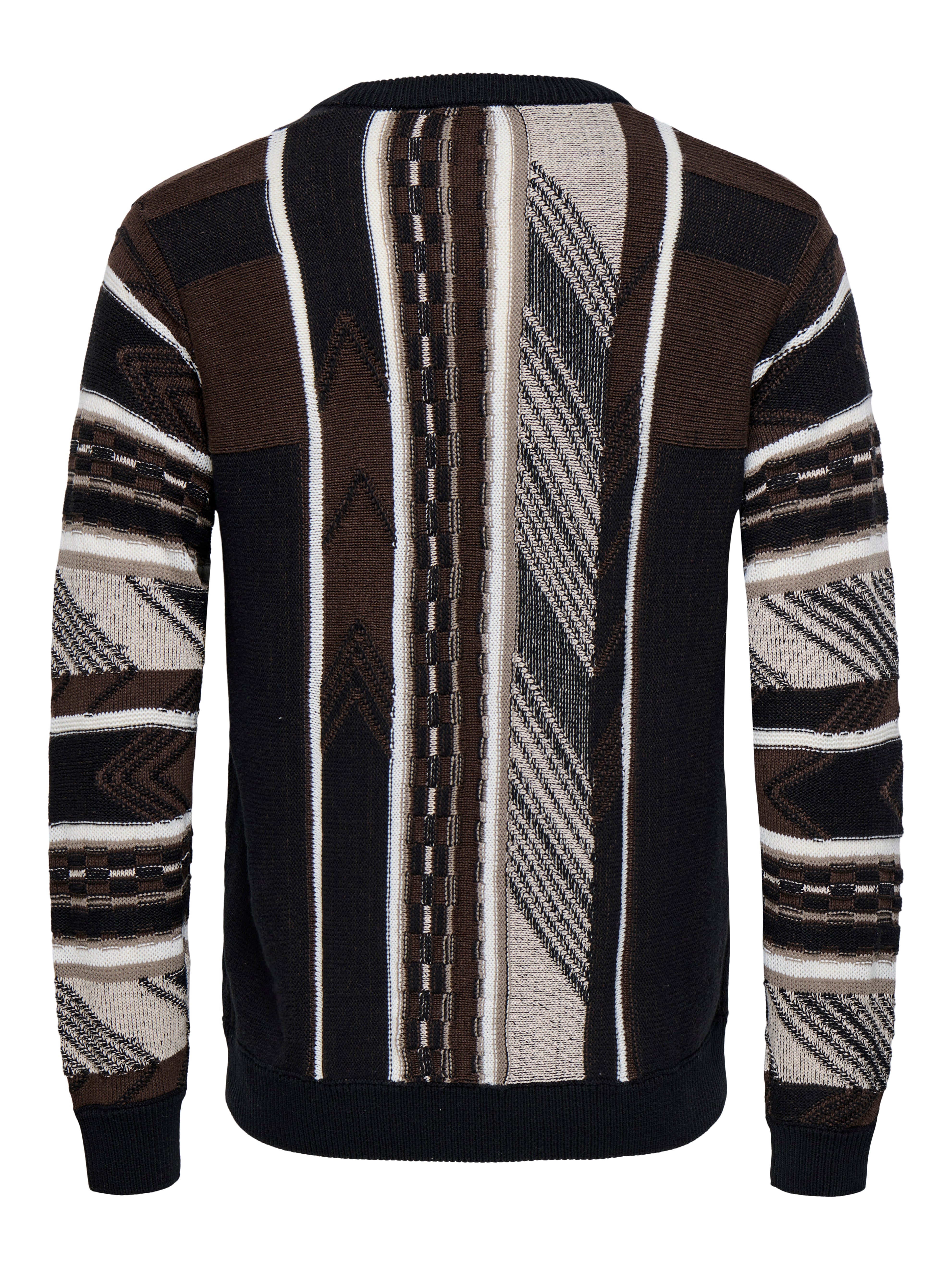 Maglione Only and Sons Crew Marrone