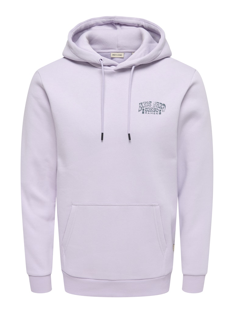 Felpa Only & Sons Ramen Grigio-Lilla