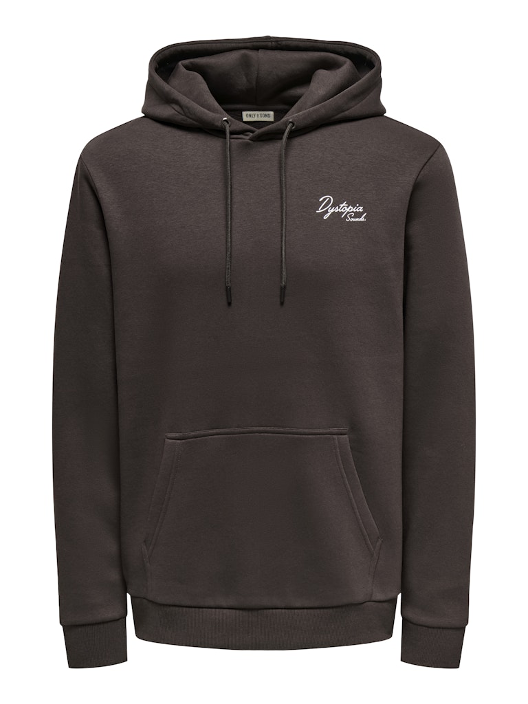 Felpa Only & Sons Hoodie Brown