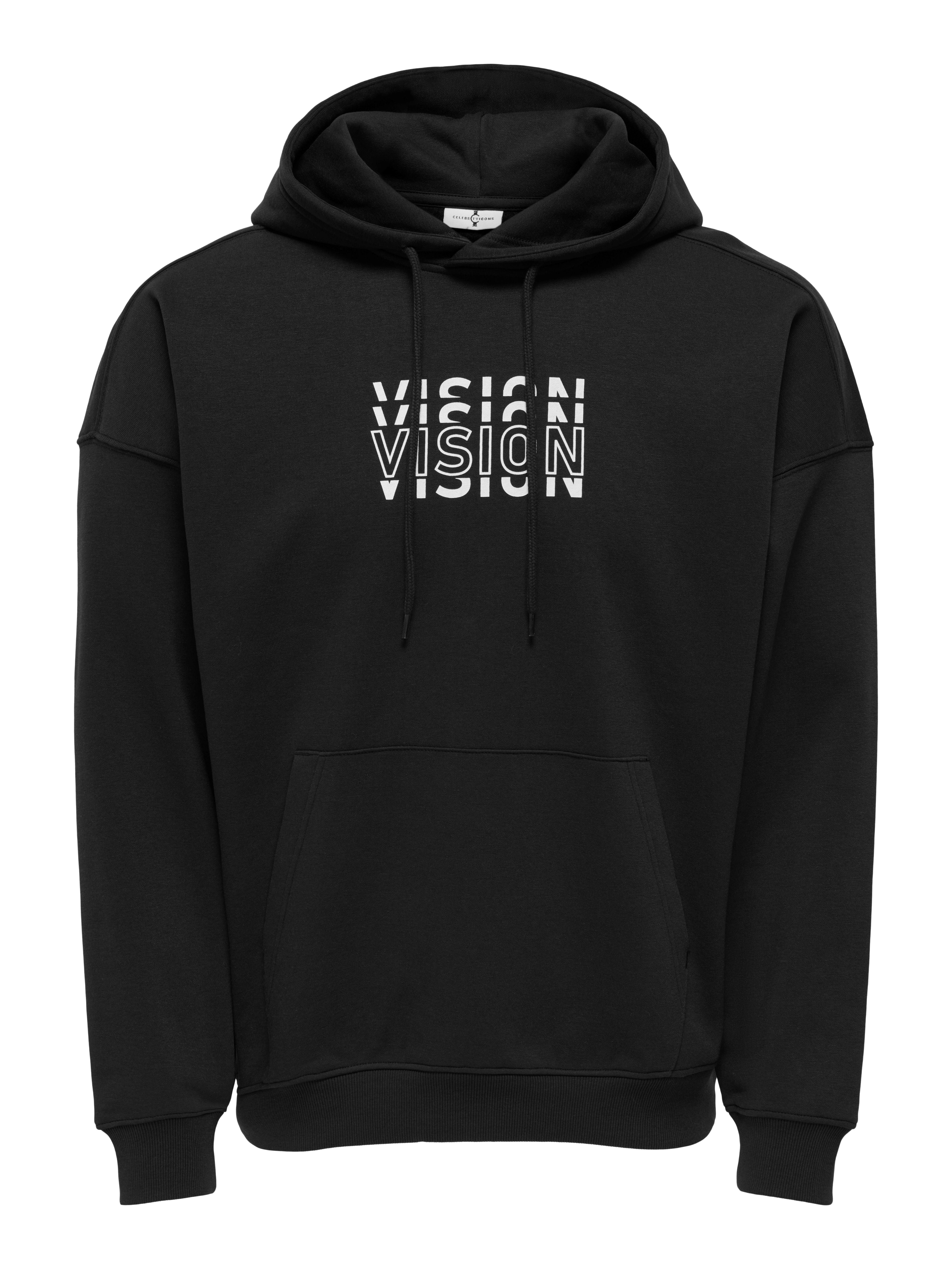 Felpa Only and Sons Travis Nera Felpata