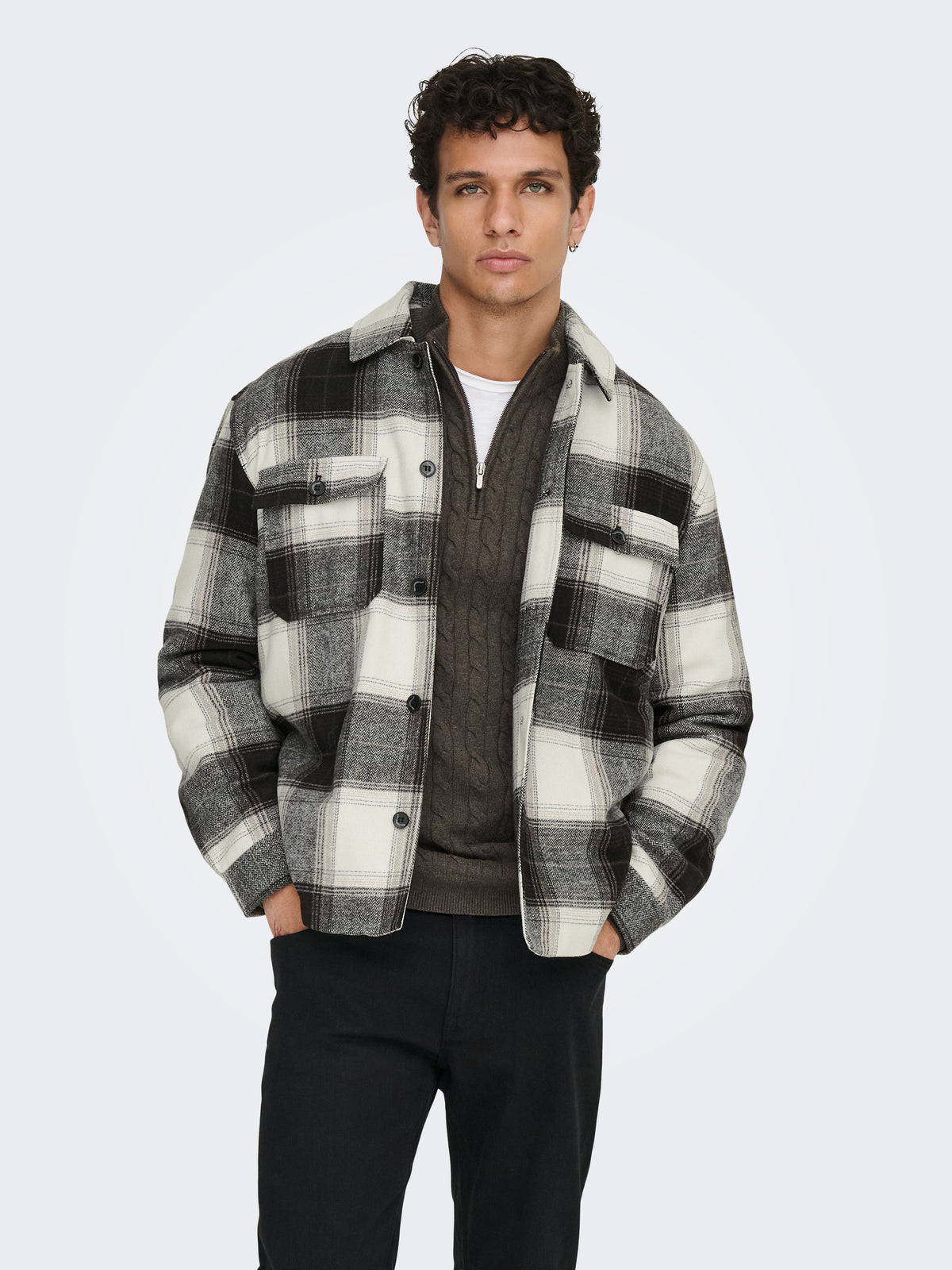 Giacca Only & Sons Zack Imbottita a Quadri