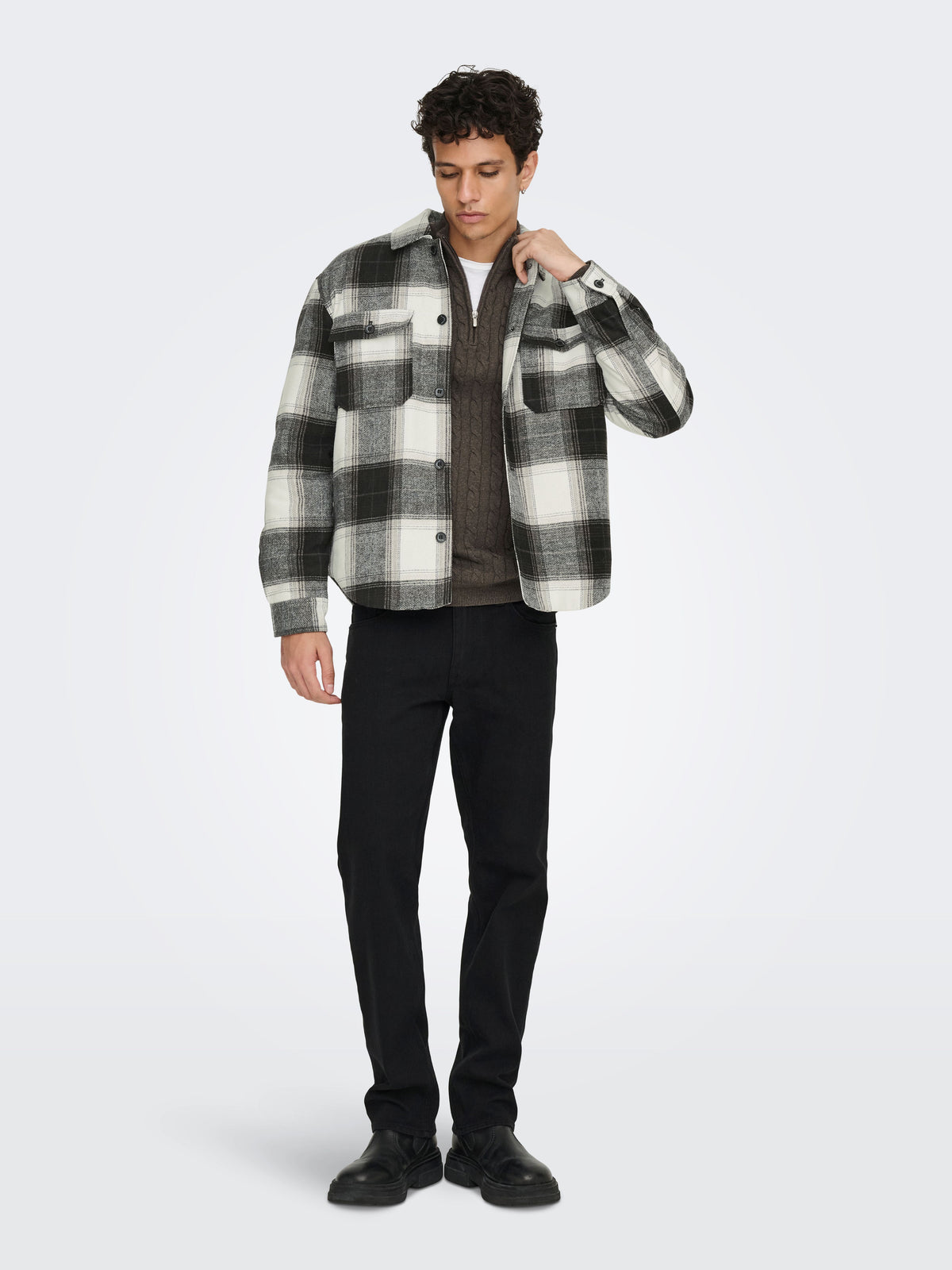 Giacca Only & Sons Zack Imbottita a Quadri