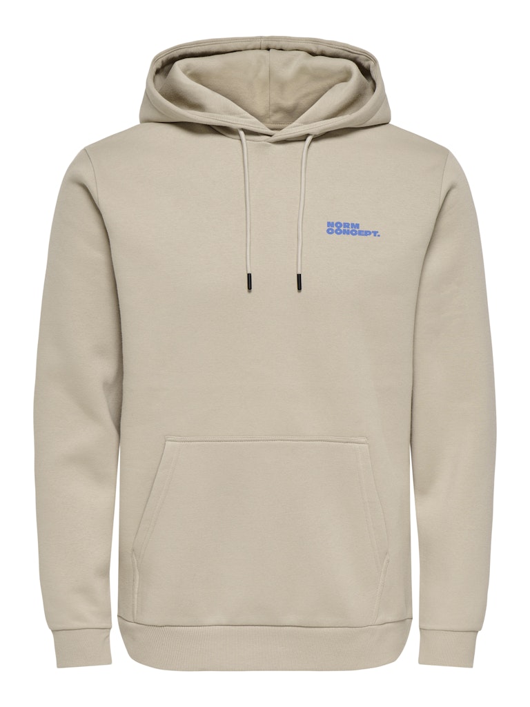 Felpa Only & Sons Hoodie Beige
