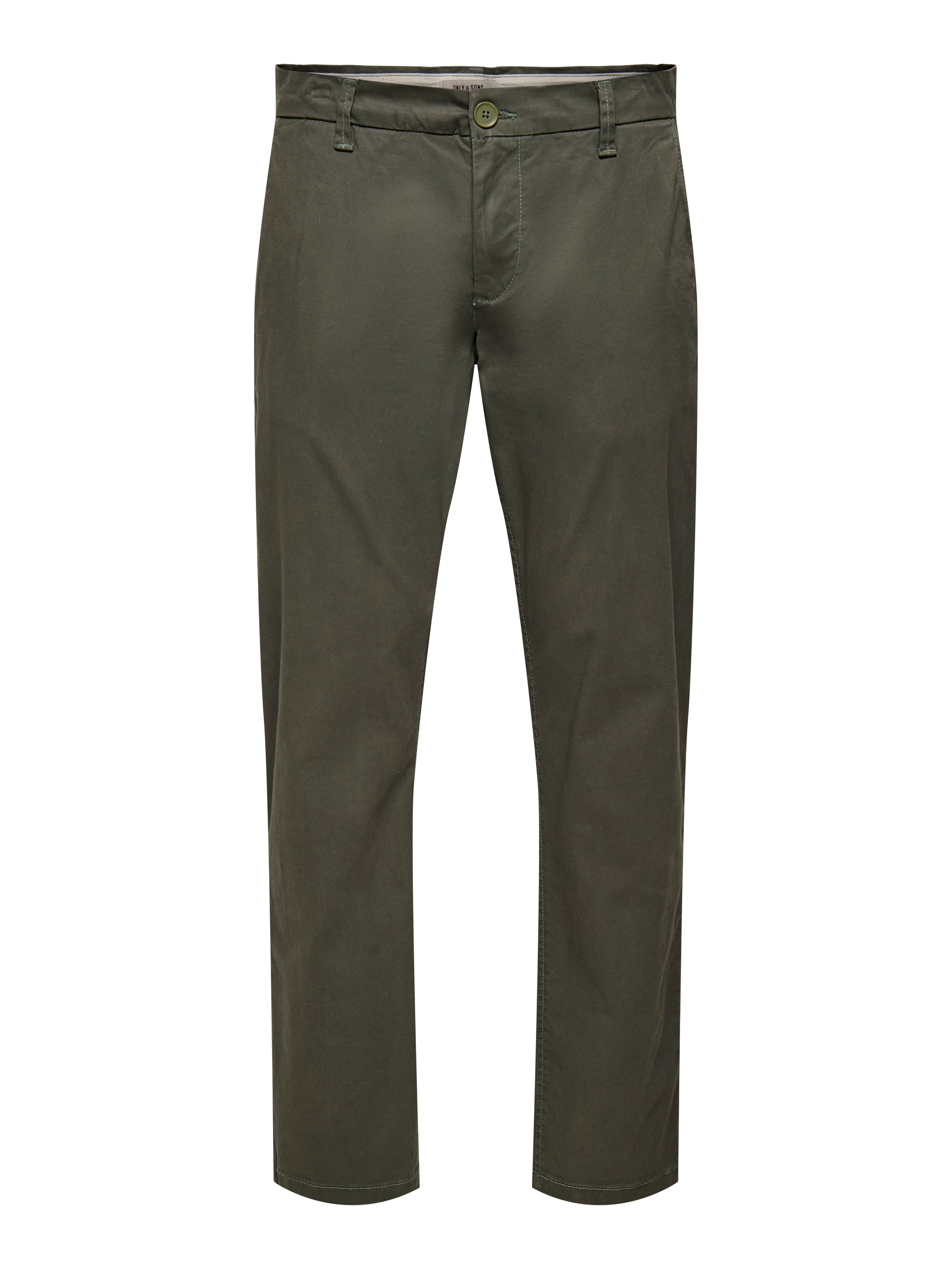 Pantaloni Chino Mark Verde Oliva in Twill