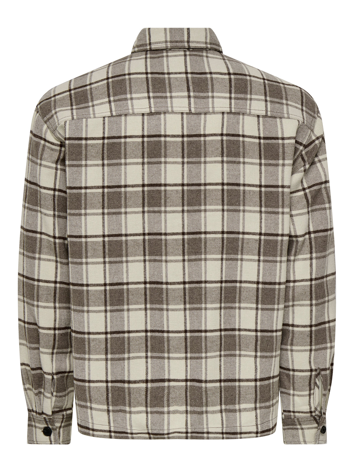 Camicia A Quadri Eske Marrone e Sabbia