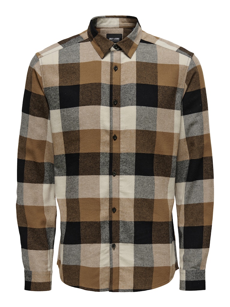 Camicia Only & Sons Max brown