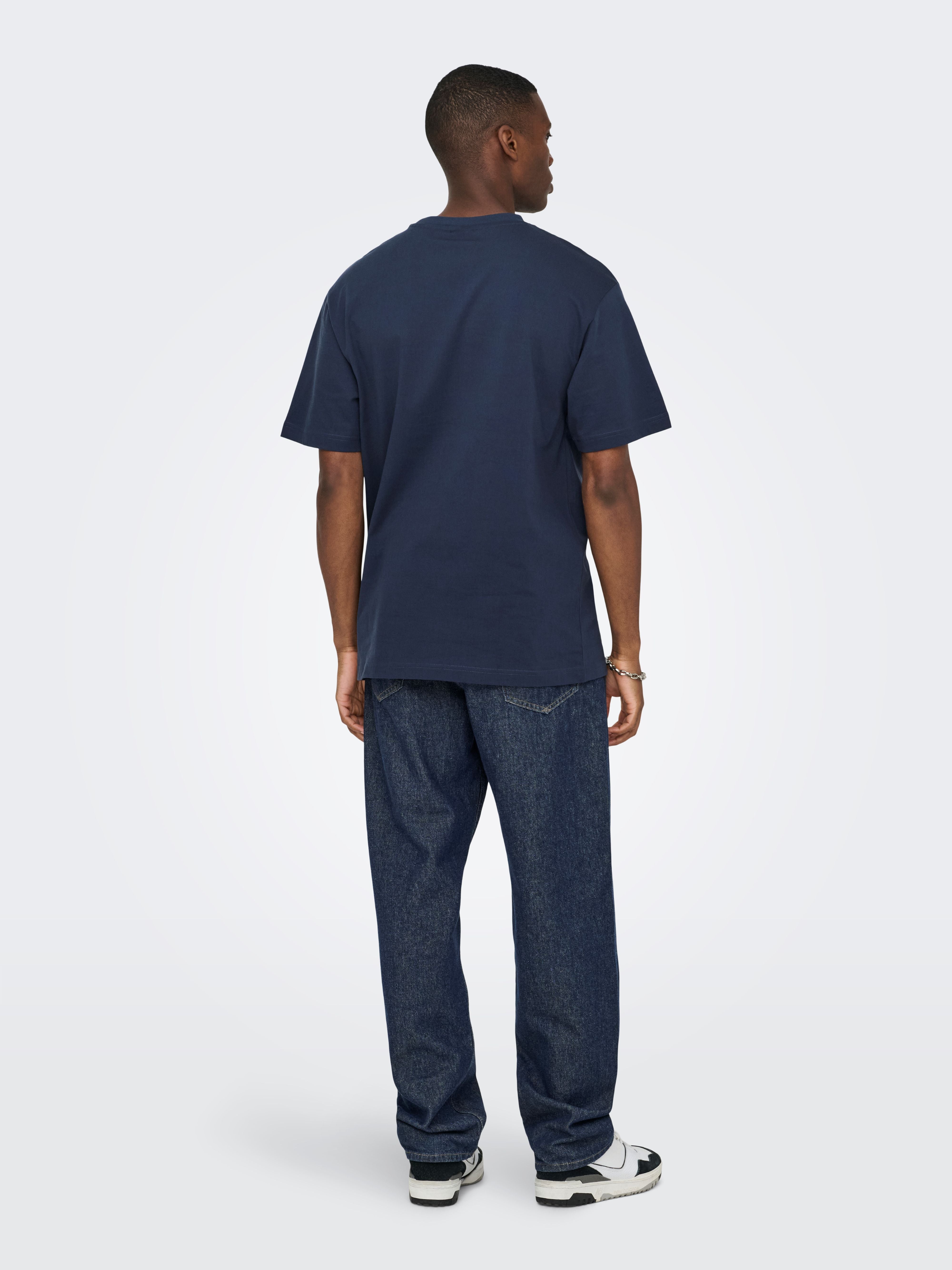 T-shirt Only And Sons Relaxed fit Blue