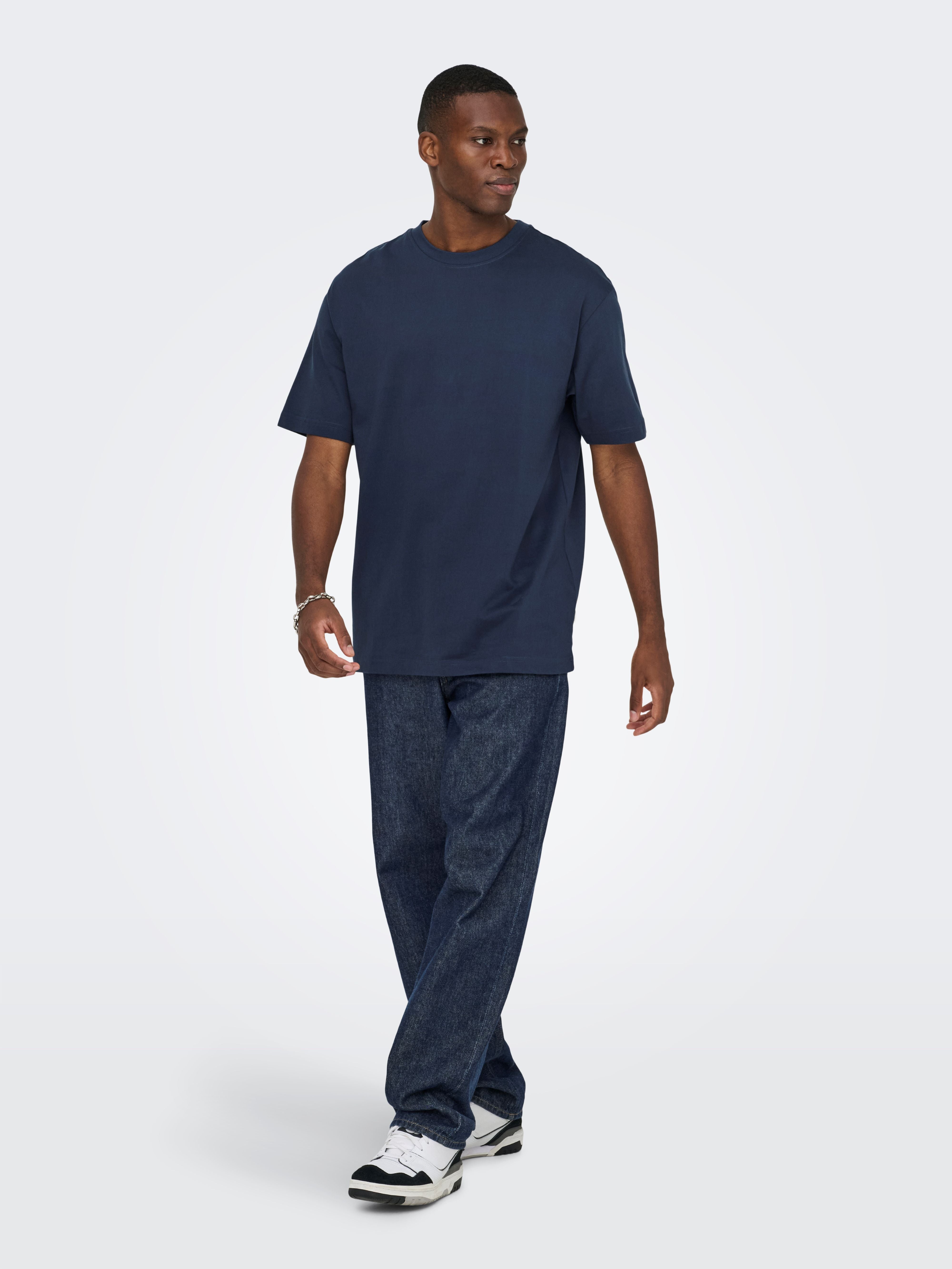 T-shirt Only And Sons Relaxed fit Blue