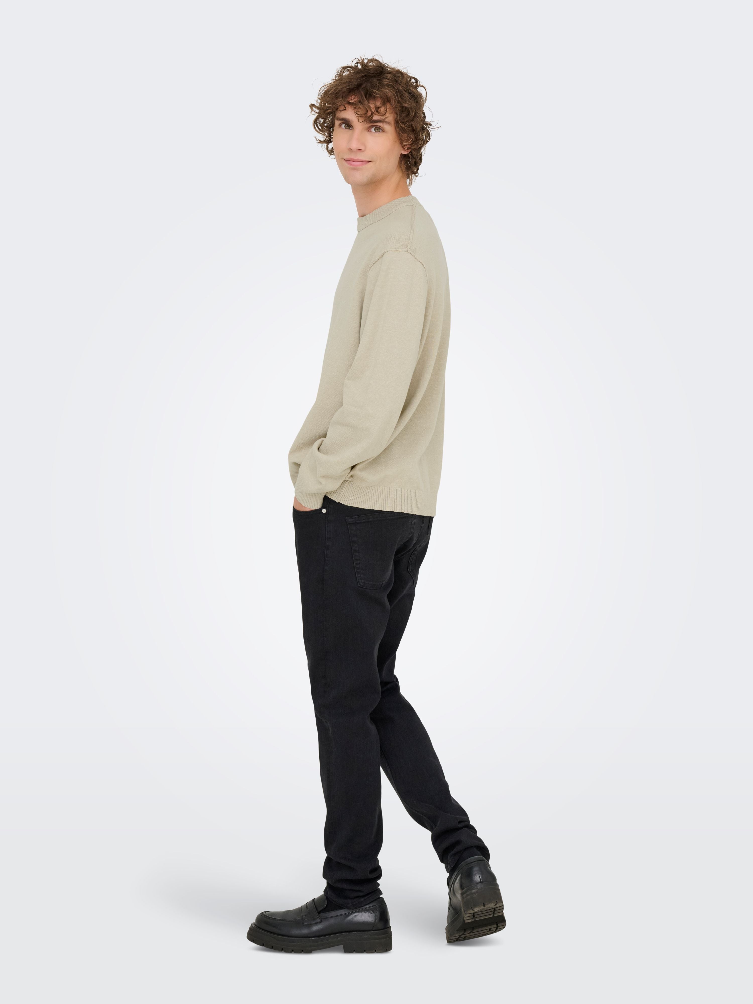 Maglione Only and Sons Game Beige