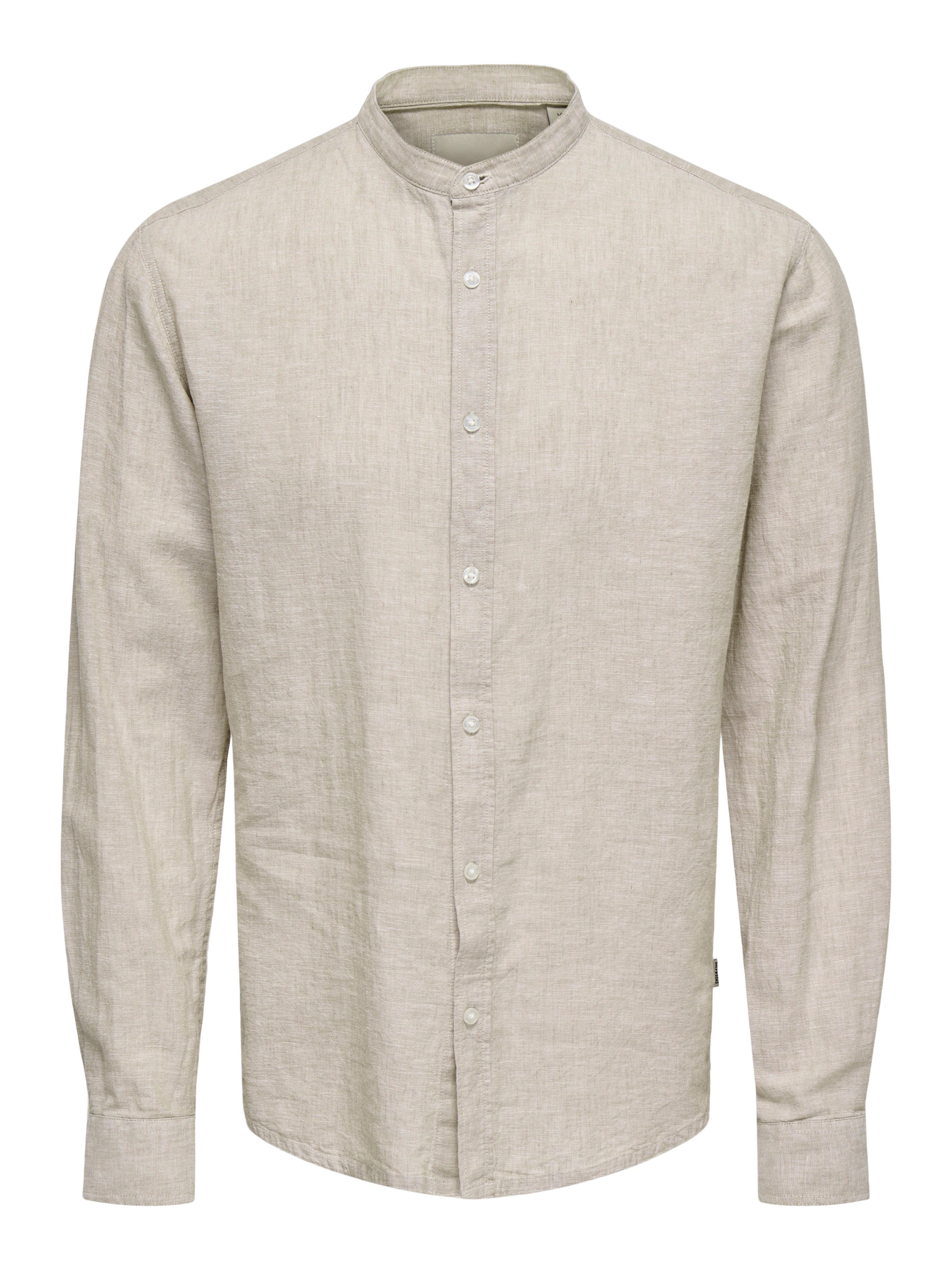 Camicia Caiden In Misto Lino Sabbia