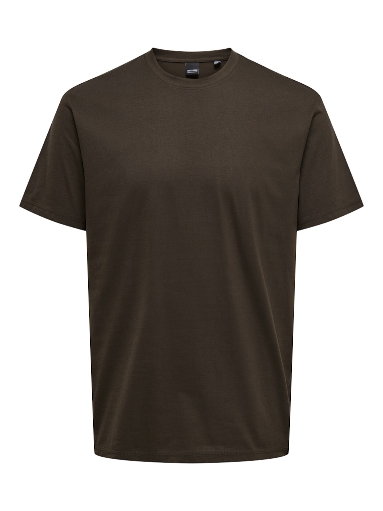 T-shirt Only & Sons Max brown