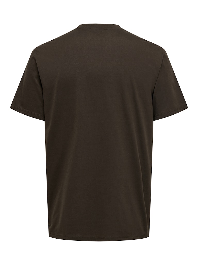 T-shirt Only & Sons Max brown