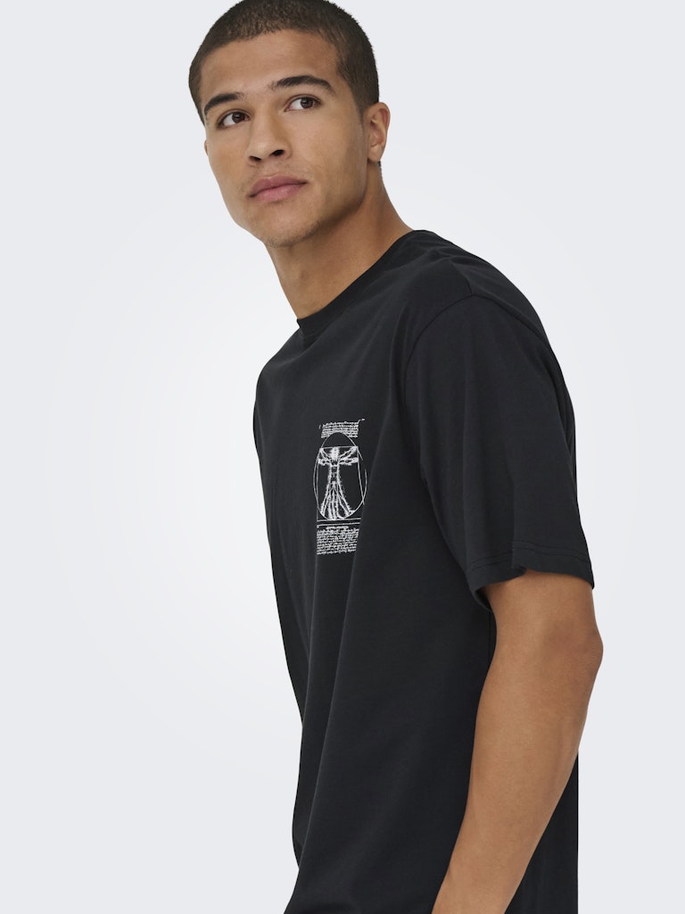 T-shirt Only & Sons Monalisa nera