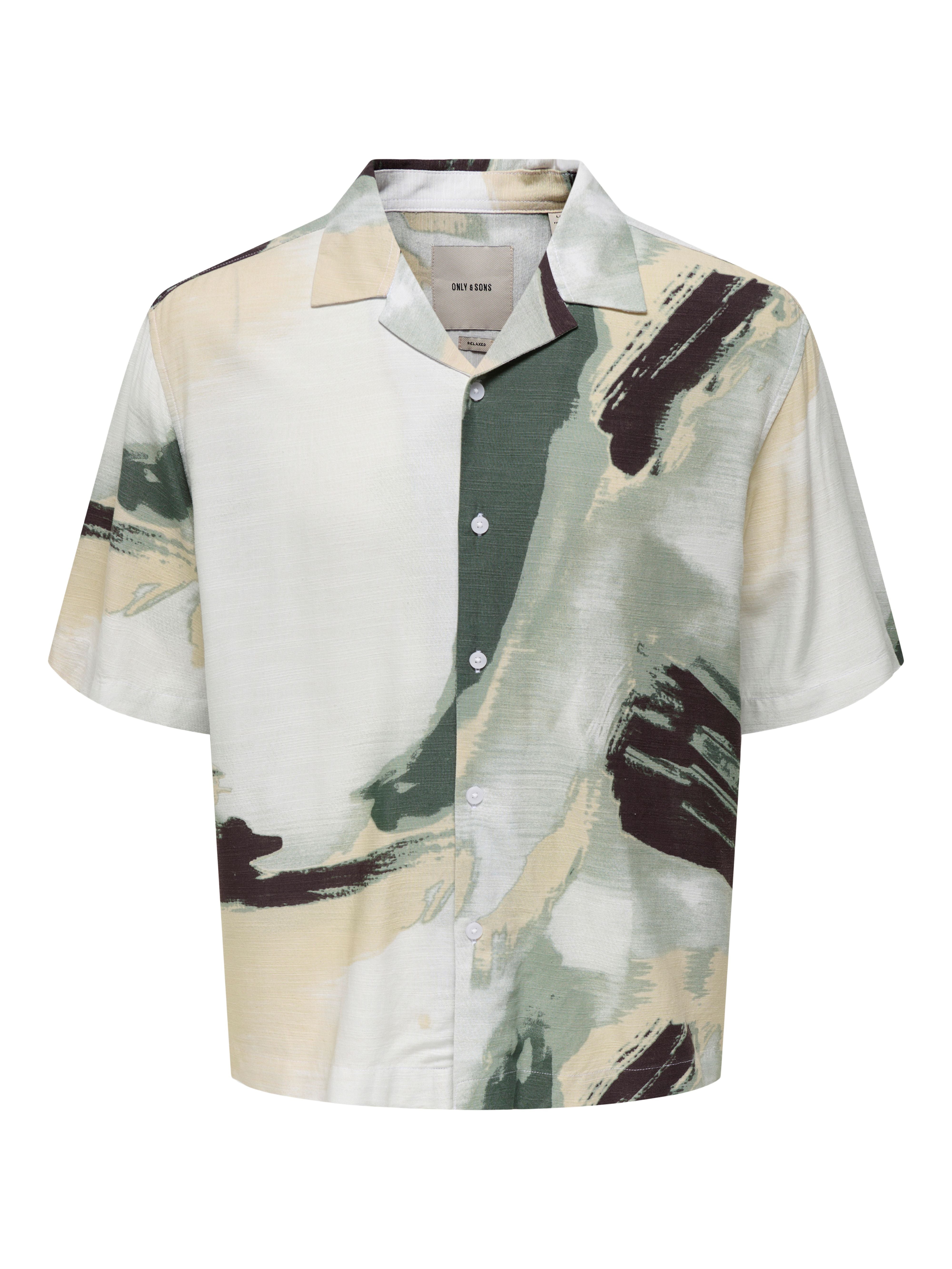 Camicia a Manica Corta Harvi Watercolor