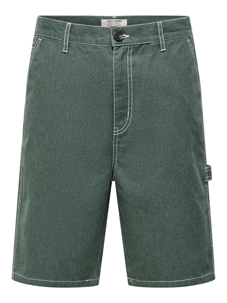 Shorts Zeland in jeans leggero dark green