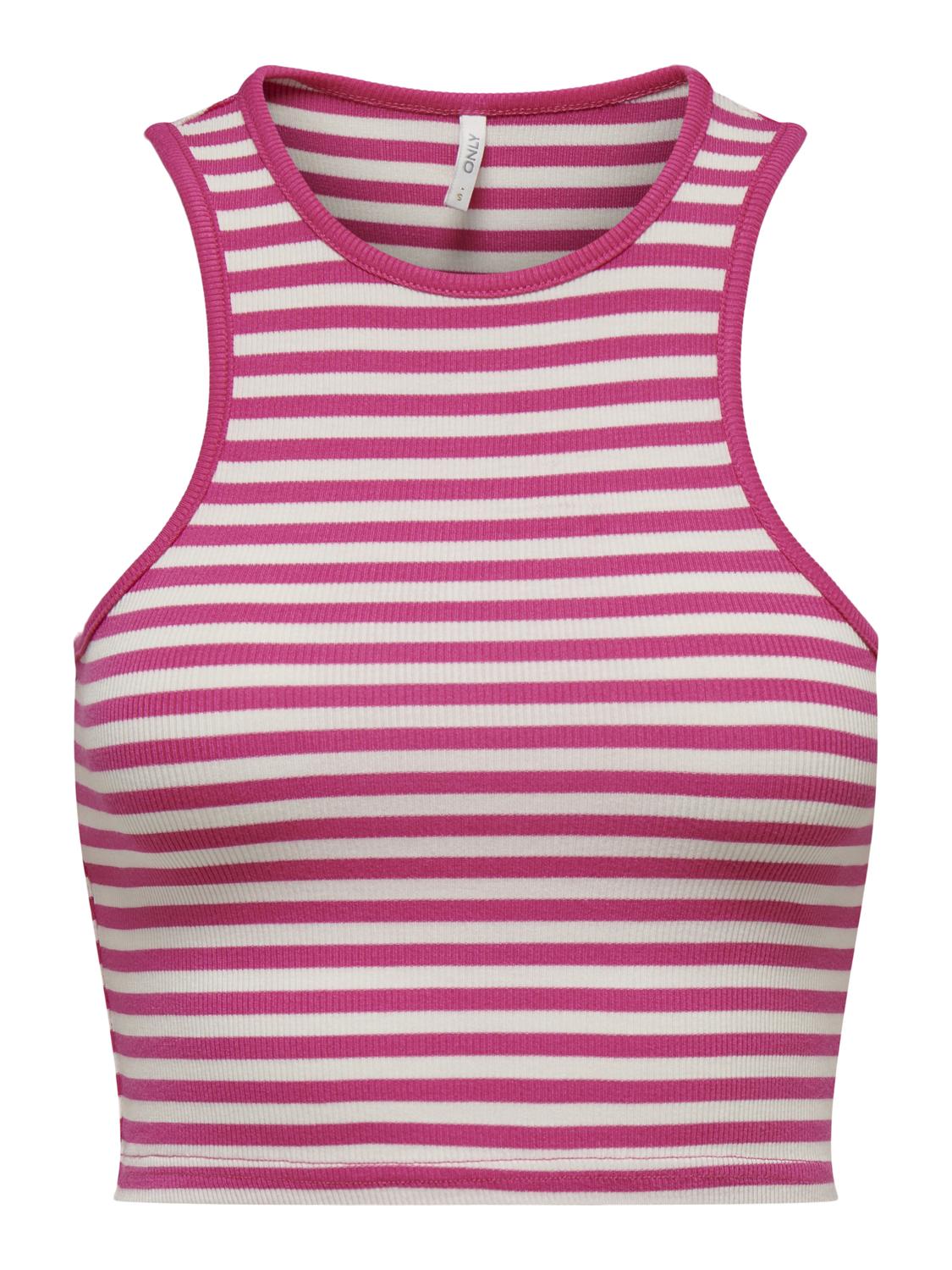 Top Delia Bianco e Fucsia