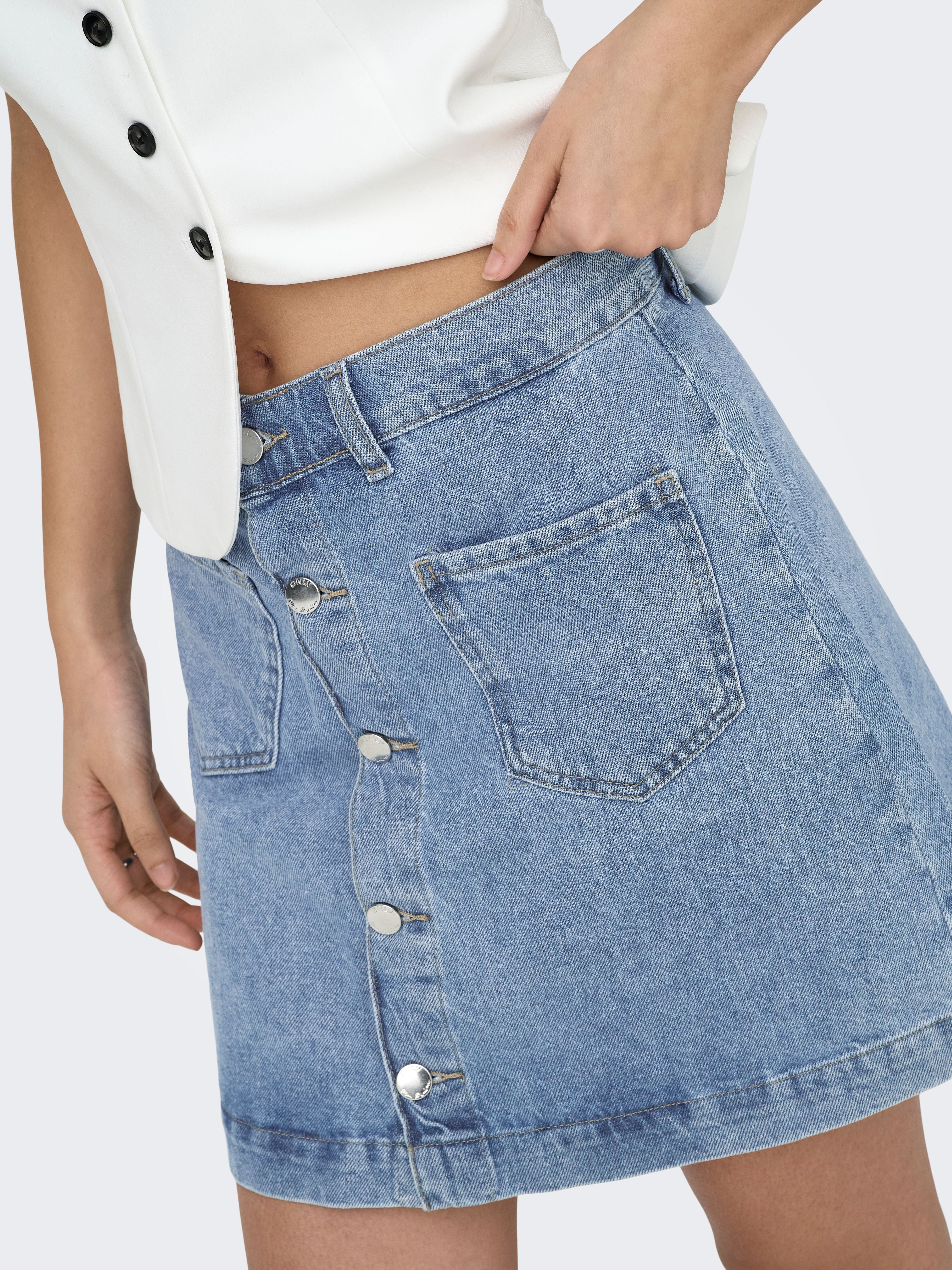 Gonna Midi Tai in Denim