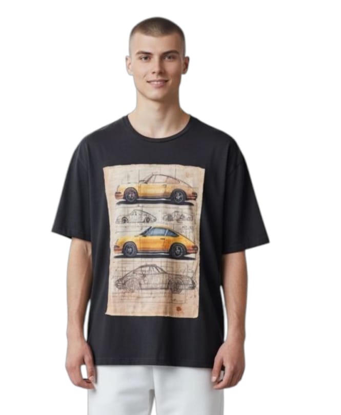 T-shirt Car Nera