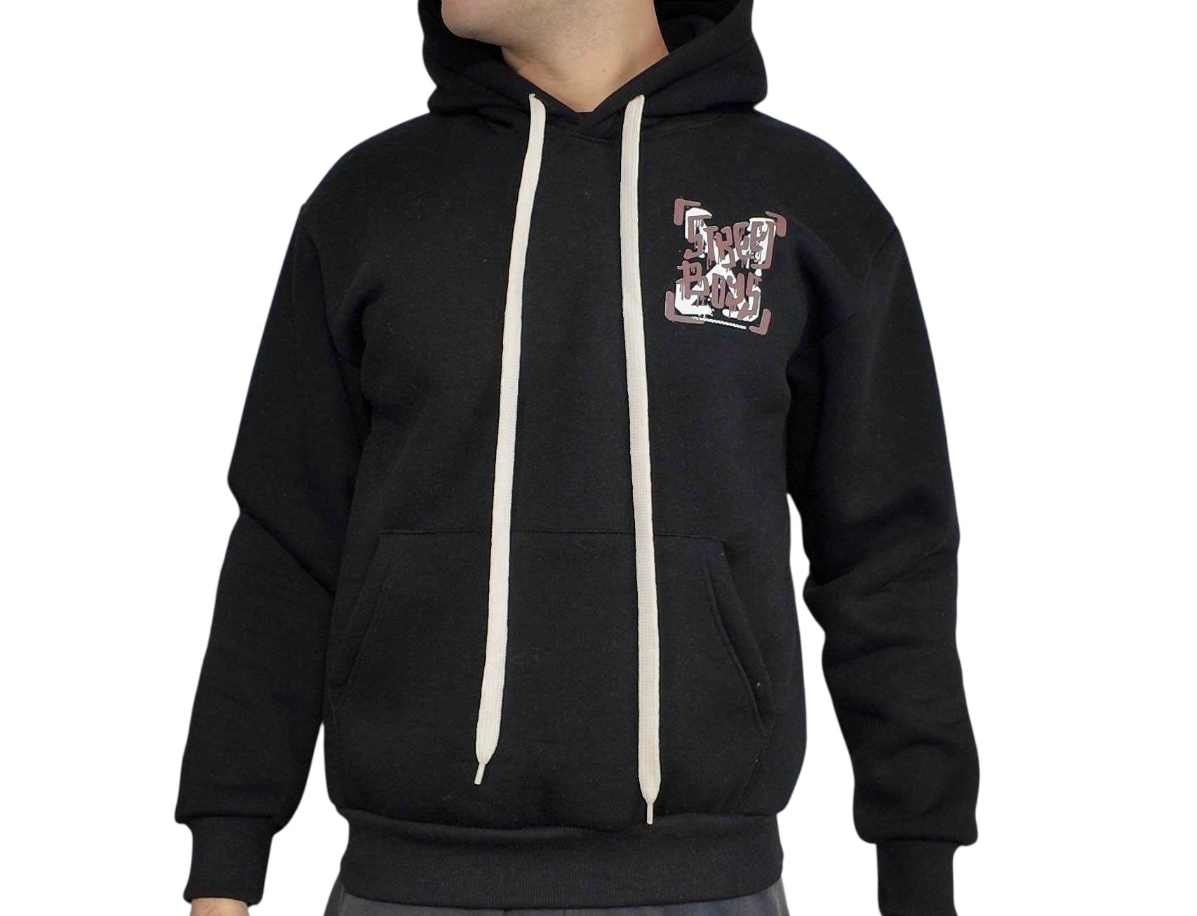 Felpa felpata Street Boys nera