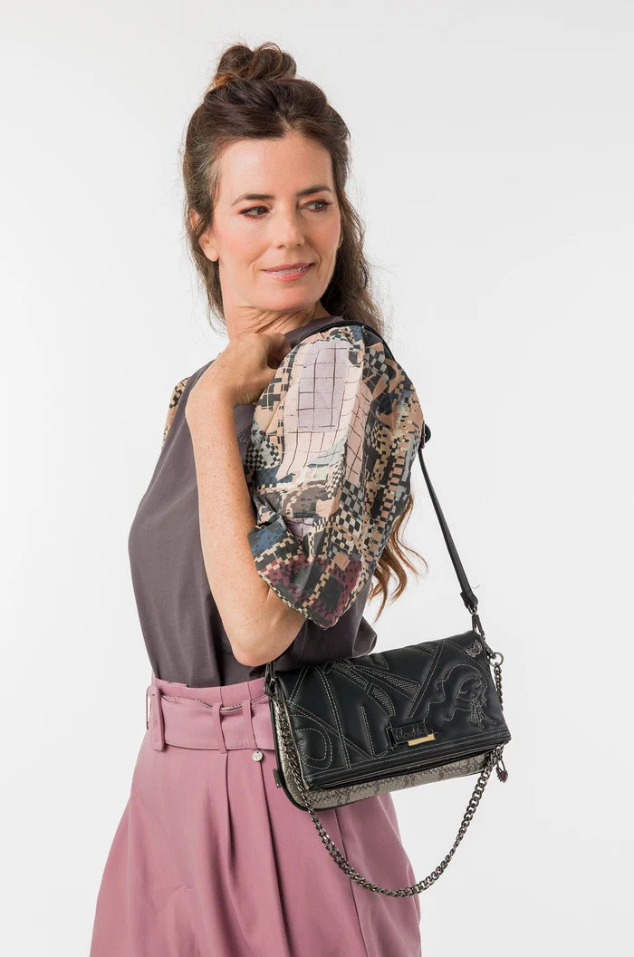 Borsa Tracolla Manico Metallo Anekke Iron