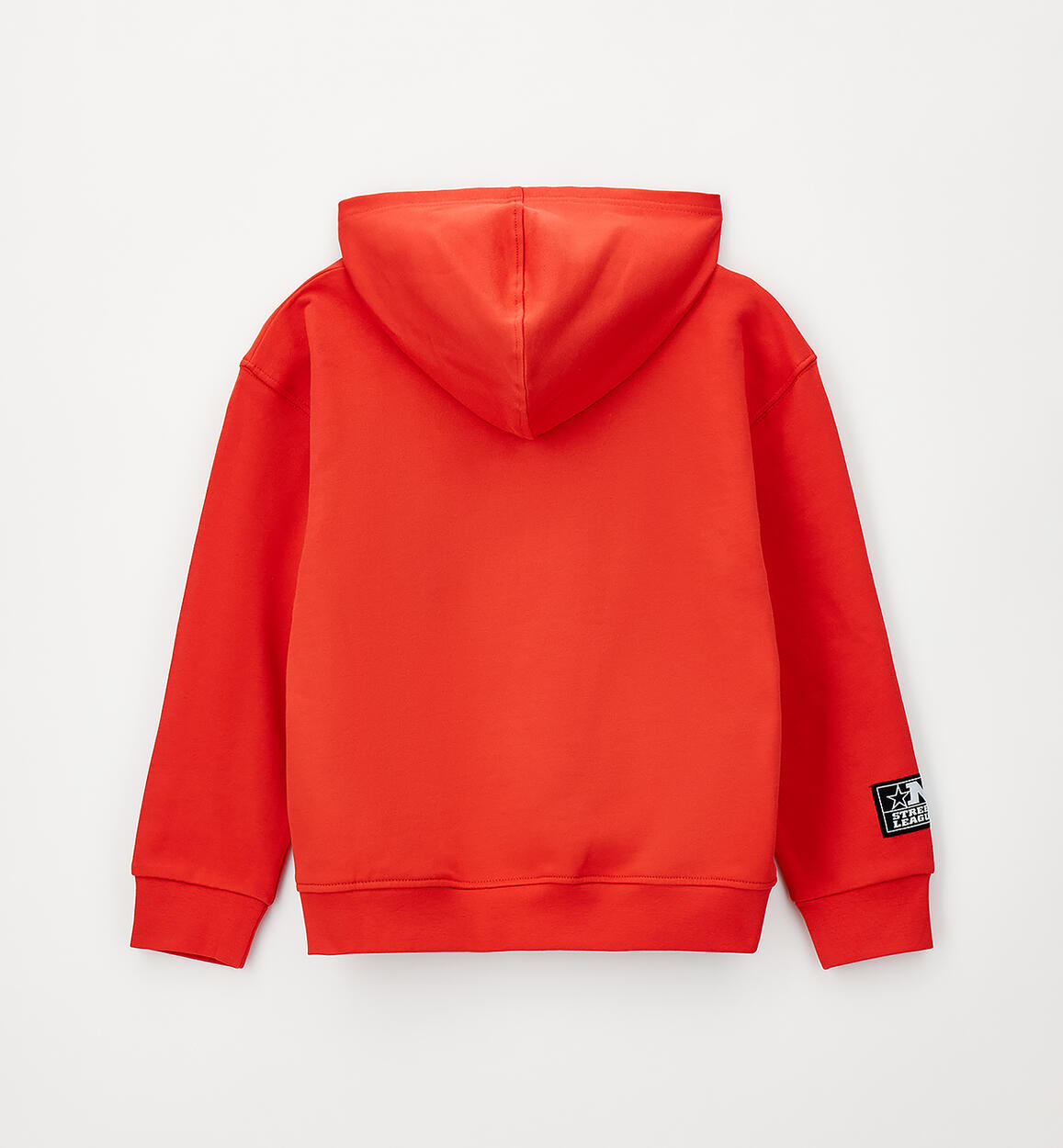 Felpa con Cappuccio Street Style Rosso NY Garzata