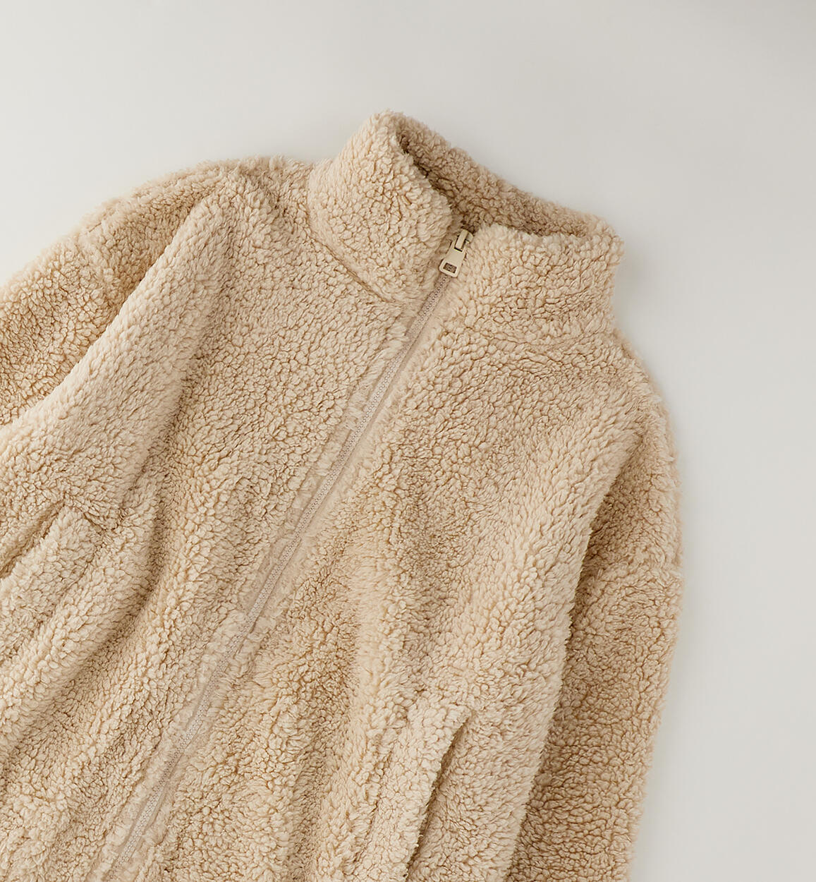 Giacca Chloe Beige Teddy con Zip